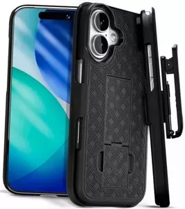 iPhone 17 Premium FITTED COMBO CASE Holster & Protective Shell w/Kickstand & Belt Clip